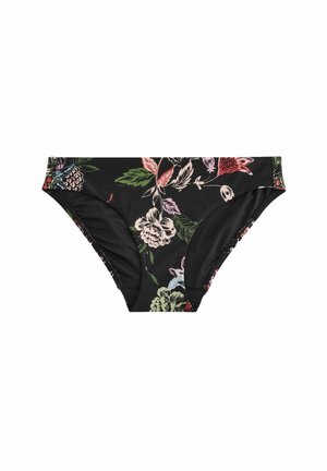 Next Bikini-Hose - black floral