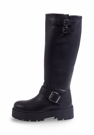 Bottes de cowboy / motard - noir