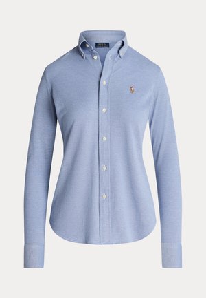 Polo Ralph Lauren SLIM FIT KNIT COTTON OXFORD SHIRT - Camisa - bastille blue