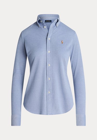 Polo Ralph Lauren LONG SLEEVE BUTTON FRONT SHIRT - Bluza z gumbi - bastille blue