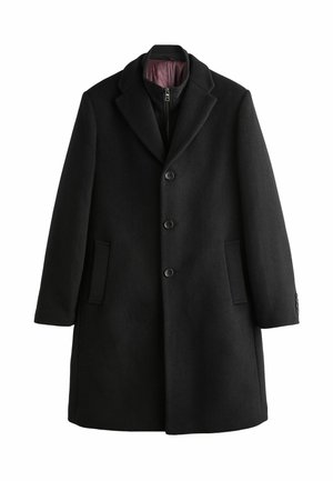 REGULAR FIT - SIGNATURE SOFT TOUCH RICH ITALIAN FUNNEL NECK  - Kurzmantel - black