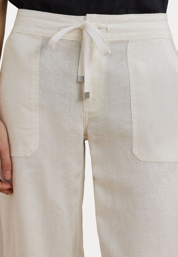 LINEN WIDE LEG PANT - Trousers4