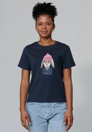watapparel HASE - T-shirt imprimé - french navy