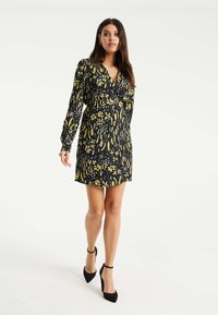 Liquorish PAINTERLY PRINT - Day dress - black
