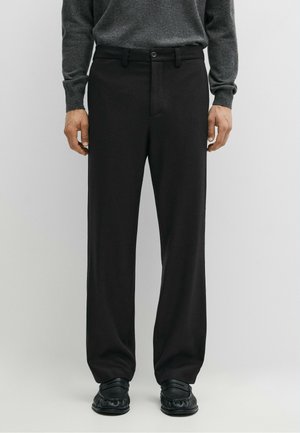 Massimo Dutti, Trousers - mottled dark blue