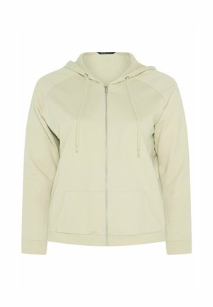 Yours Clothing, PLUS SIZE SWEATSHIRTS & HOODIES - Zip-up sweatshirt - natural