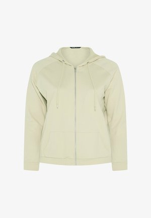 Yours Clothing, PLUS SIZE SWEATSHIRTS & HOODIES - Zip-up sweatshirt - natural