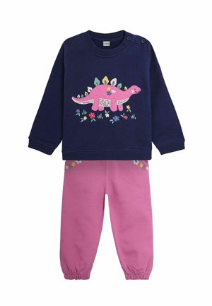 DINO APPLIQUÉ SET REGULAR FIT - Tepláková súprava - navy