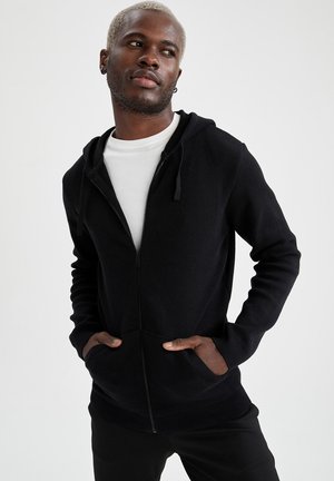 RELAX FIT - Zip-up sweatshirt - black