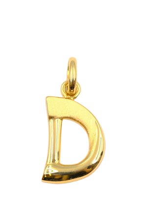 BUCHSTABE D - Anhänger - gelbgold-coloured