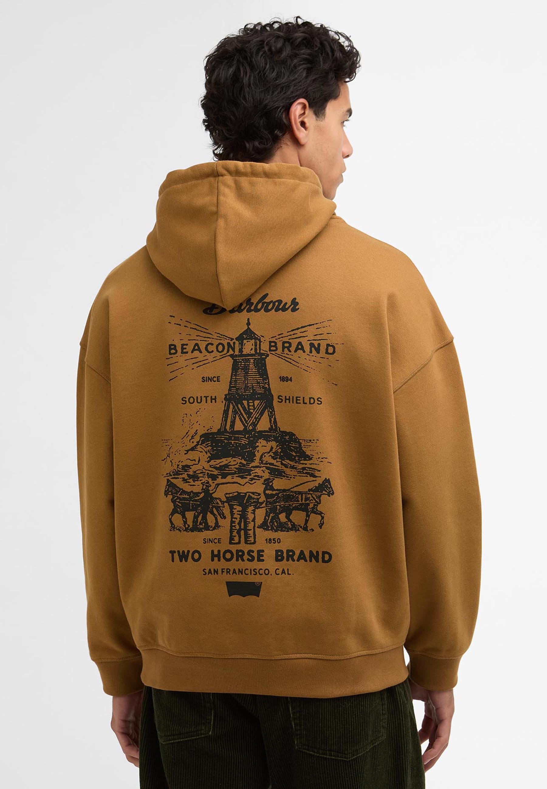 Barbour BARBOUR X LEVI'S® GRAPHIC HOODIE - Hoodie - tan/brown