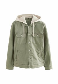 REGULAR FIT - HOODED - Veste en jean - sage green