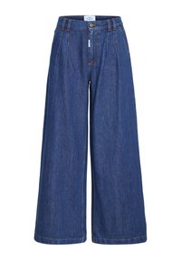 BAWILMA - Leveälahkeiset - meduim blue wash