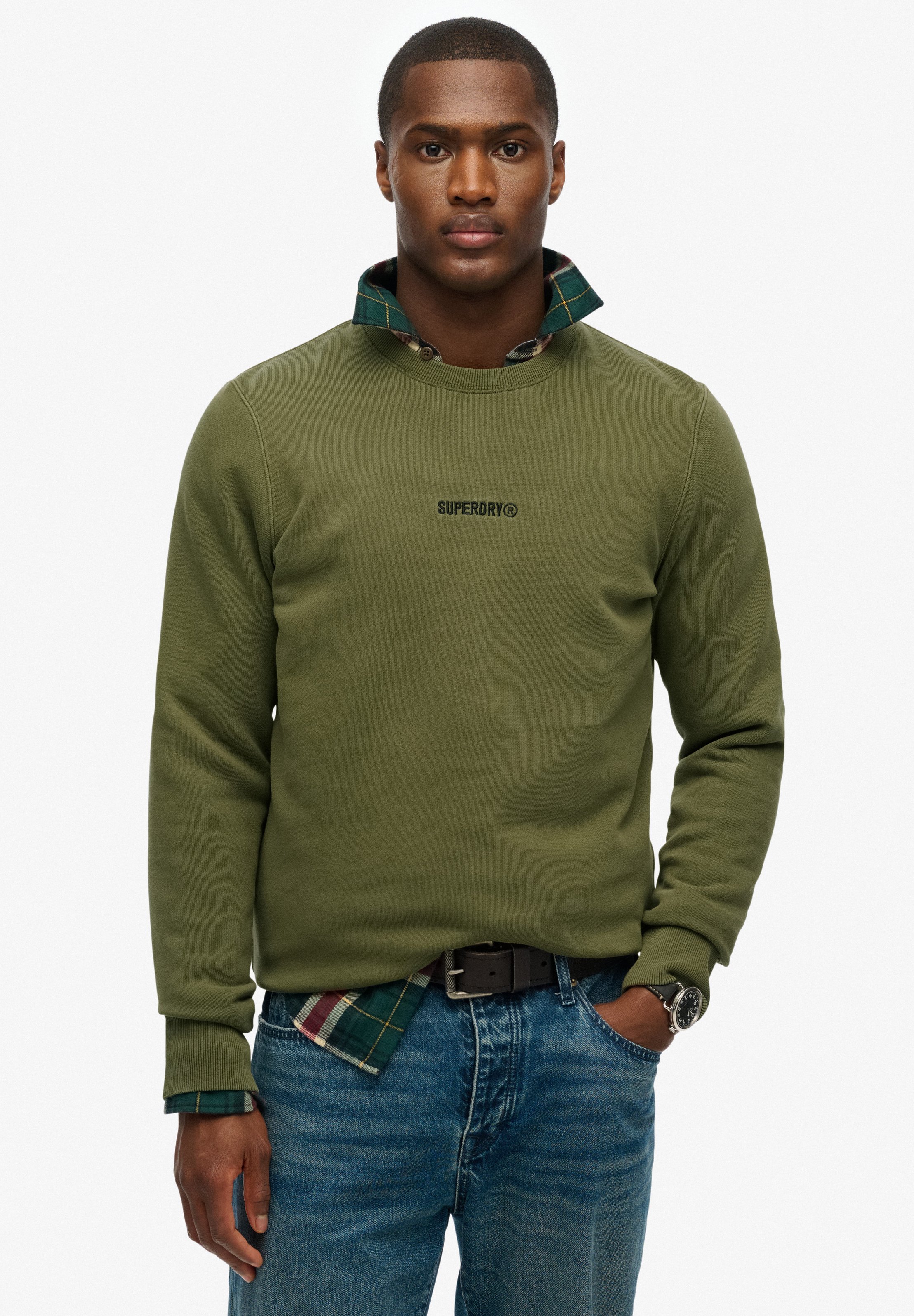 Karl Kani SMALL SIGNATURE STRIPED CREW - Sweatshirt - dusty