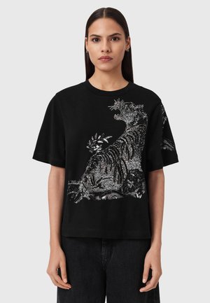 POUNCE LISA TEE - Μπλουζάκι με στάμπα - black