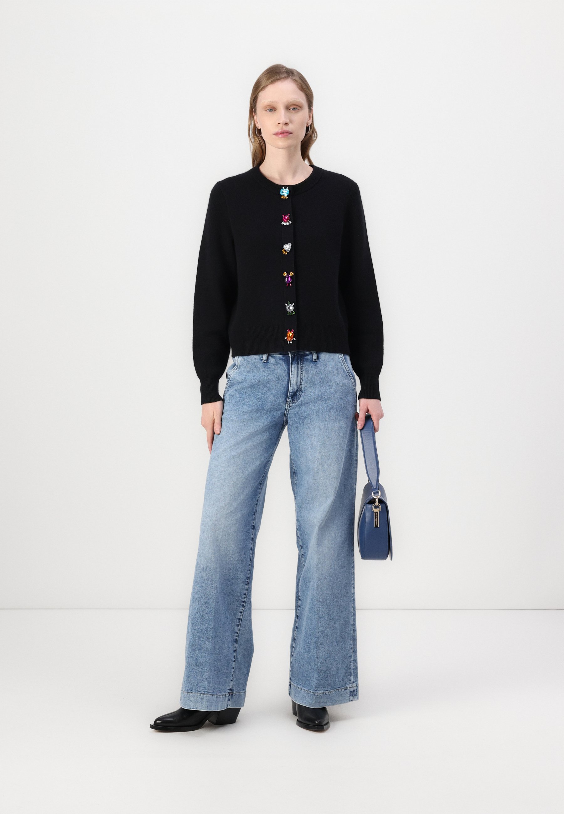 売れ筋商品|||ブルンスバザー ニット&セーター レディース アウター ANEMONE AUGA CARDIGAN - Cardigan - black AnemonesBBAuga_knit_cardigan-