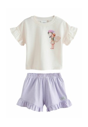 Next, REGULAR FIT - FLOWER FAIRIES SHORTS SET . - Šortky - ecru white