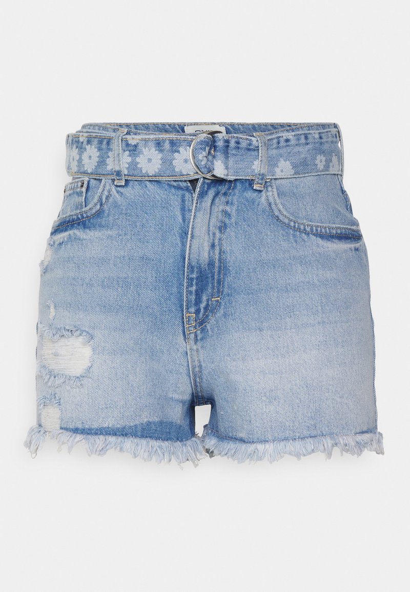 ONLY ONLROBYN VINTAGE - Calções de ganga - light blue denim