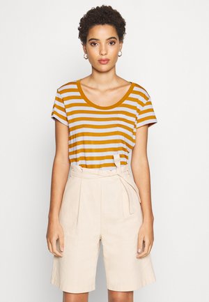 Camiseta estampada - white/yellow