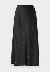 YAS YASPELLA RHINESTONE MIDI SKIRT  - A-line skjørt - black
