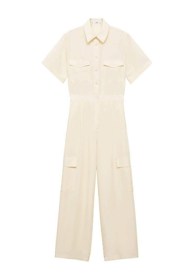 Mango Jumpsuit lichtgeel