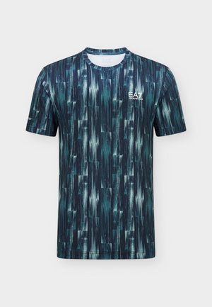 EA7 Emporio Armani, TENNIS PRO TEE GRAPHIC - Sport T-Shirt - blue