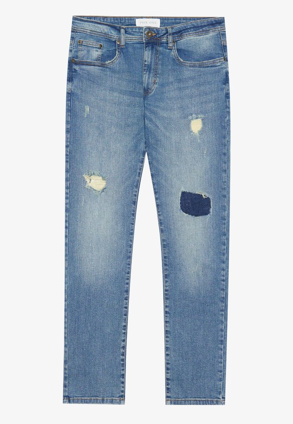 Slim fit jeans - destroyed denim3
