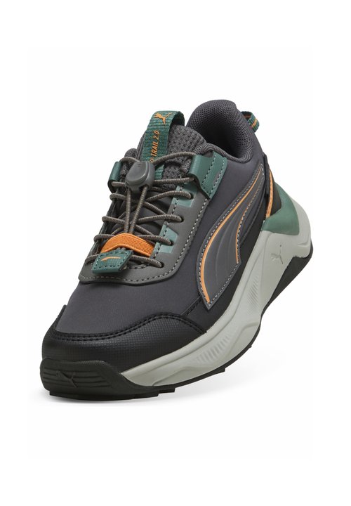 PUMA EVOLVE 2,0 TRAIL LO PS UNISEX - Trail running shoes - moody gray-bright papaya-puma black — foto 4