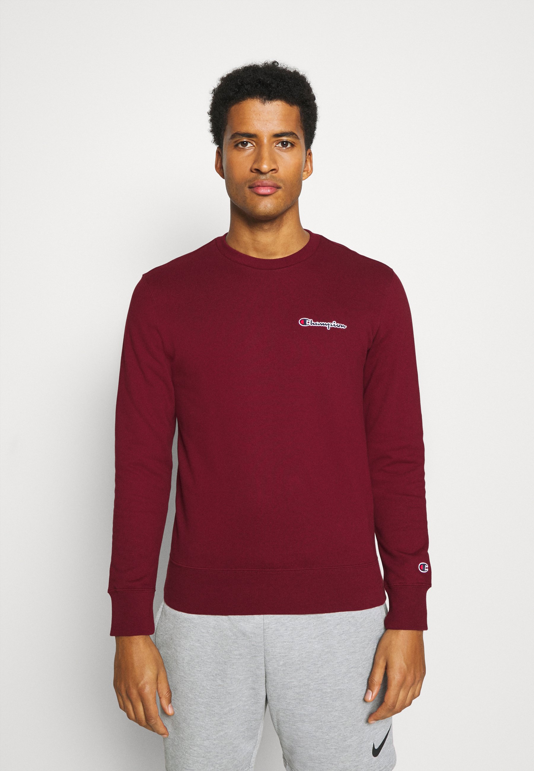 dark red champion sweatshirt