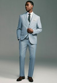 Next Oblekové kalhoty - light blue
