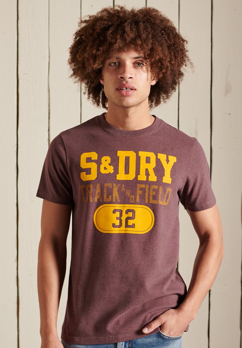 Superdry TRACK FIELD - T-shirt print 
