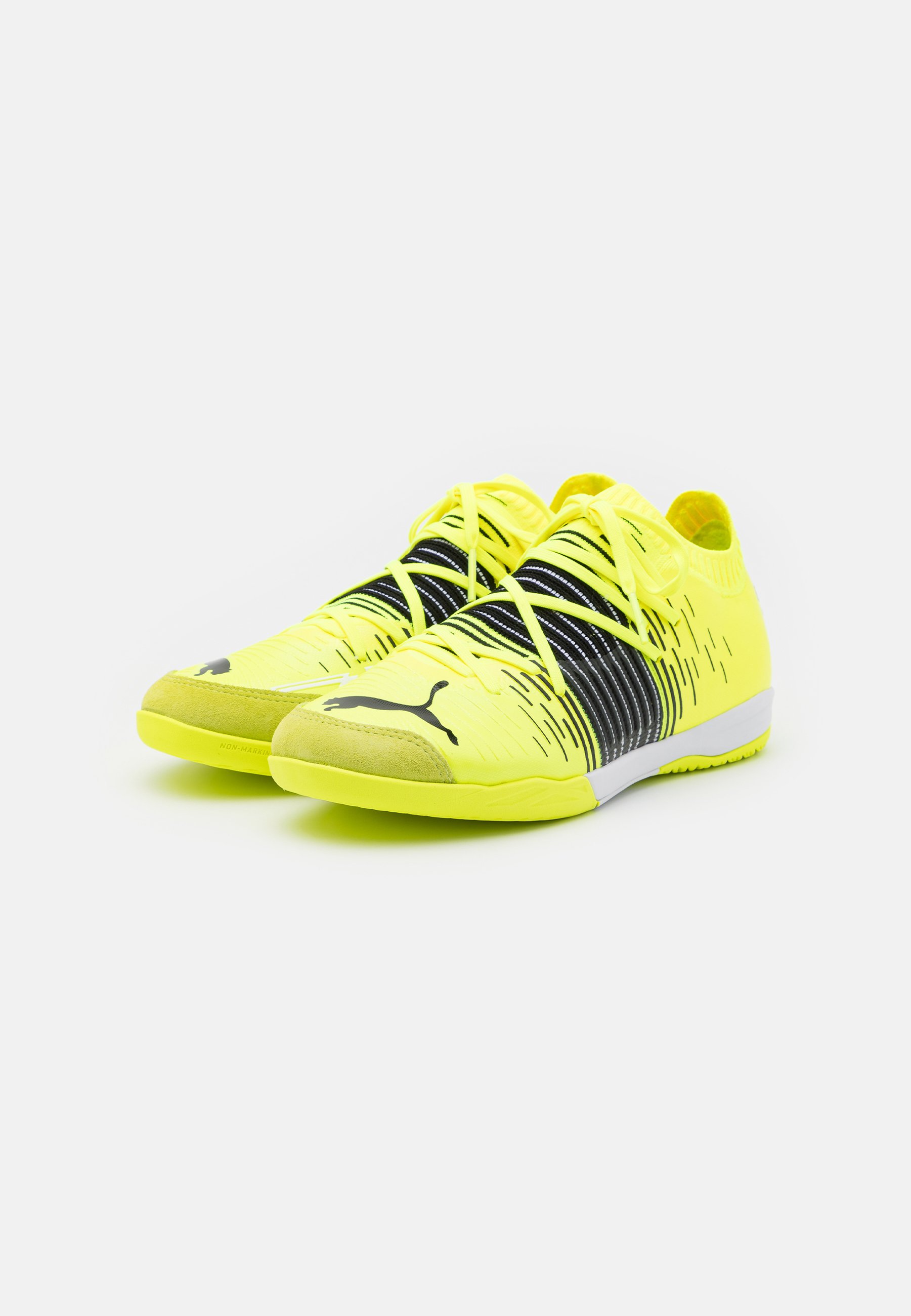 Puma FUTURE Z 1.1 PRO COURT - Zaalvoetbalschoenen - yellow  alert/black/white/Geel - Zalando.nl