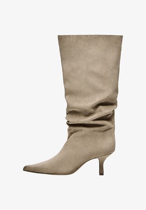 Bershka, KITTEN HEEL - BOOTS - Bottes - beige
