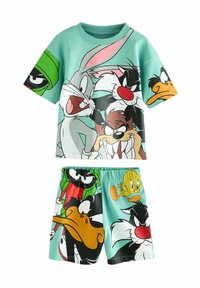 Next SINGLE LICENSE SET - Nachtwäsche Set - blue orange looney tunes