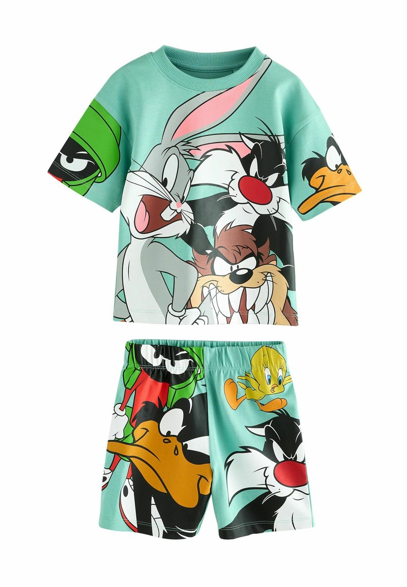 Next SINGLE LICENSE SET - Nachtwäsche Set - blue orange looney tunes