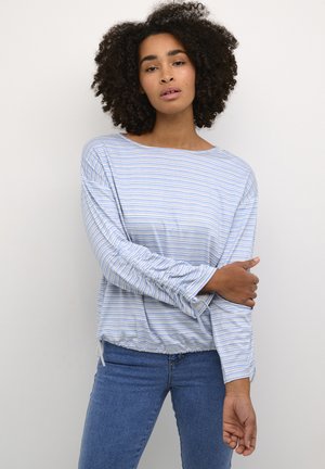 KAMATHILDE - Camiseta de manga larga - turtledove blue stripe