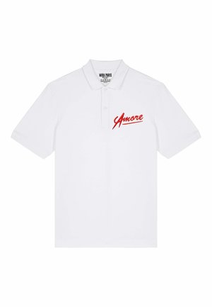 AMORE EMBROIDERY UNISEX 25 - Poloshirt - white