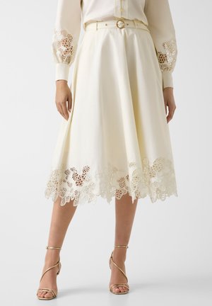 KREISFALTEN - Jupe trapèze - creme