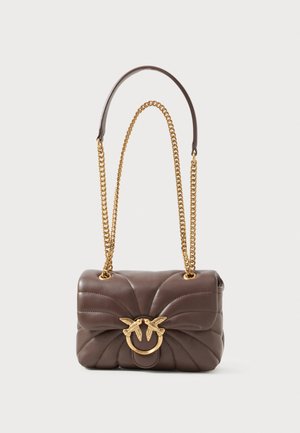 LOVE PUFF MINI - Umhängetasche - brown/gold-coloured