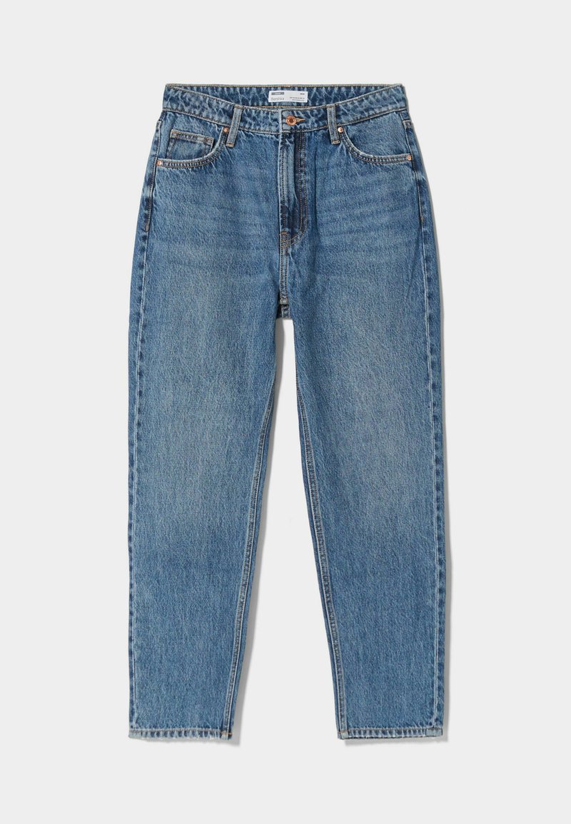 Bershka Straight leg jeans donkerblauw