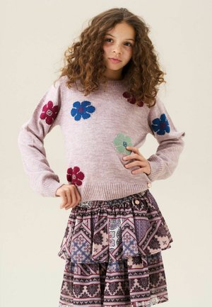 Angel & Rocket, REGULAR FIT - DAISY FLOWER PRINT JUMPER, fioletowy