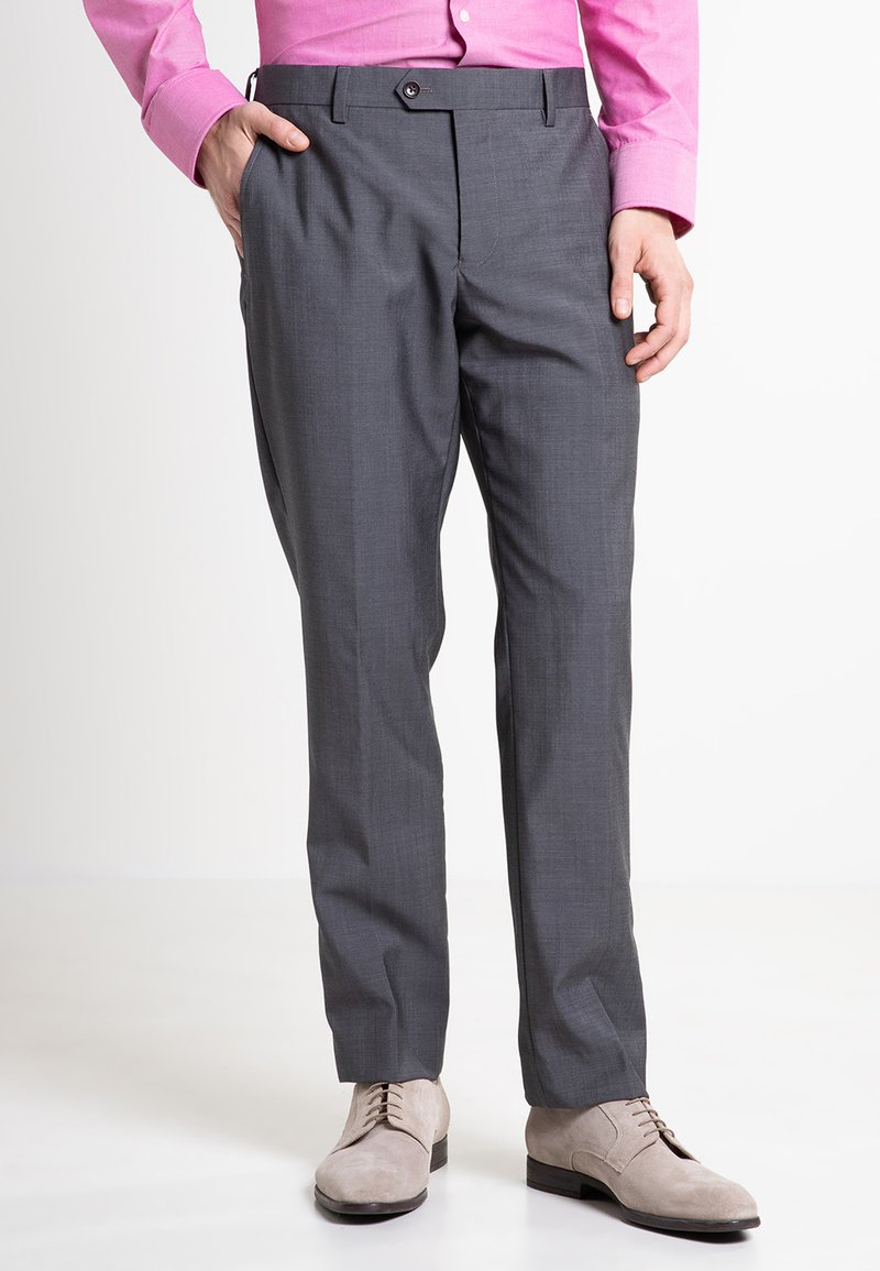Next SLIM FIT TOLLEGNO - Pantaloni eleganti - dark grey