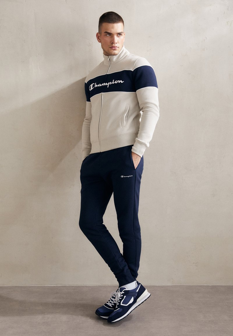 Beige Tracksuit With Pants And Matching Zip Up Cardigan