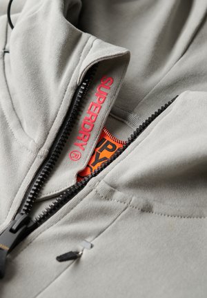 Superdry TECH LOGO HOODIE - Zip-up sweatshirt - slate iron