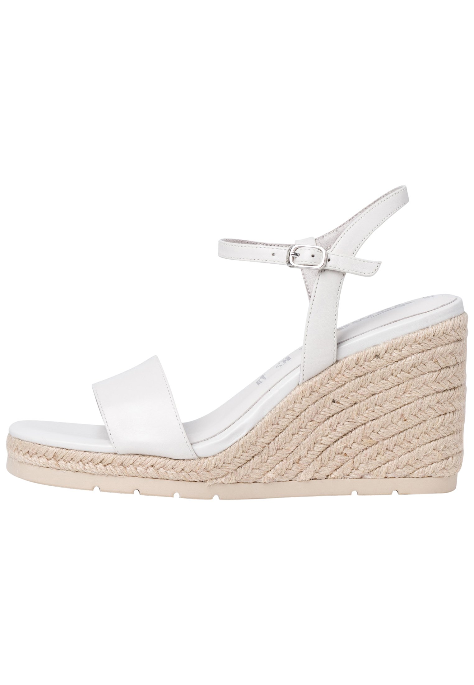 Tamaris Sandalen met sleehak - white/wit - Zalando.be