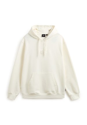 Pullover hoodie i off-white bomullsblandning, med en framficka i kangaroo-stil, justerbar dragsko i huvan och en liten broderad logotyp på bröstet.