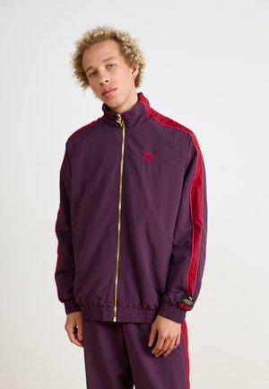 Puma T7  PLAY.LOUD. TRACK - Sportovní bunda - midnight plum