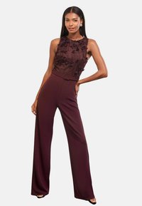 Tuta jumpsuit - burgundy red