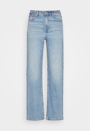 American Eagle SUPER HIGH RISE BAGGY - Jeans straight leg - blues spark