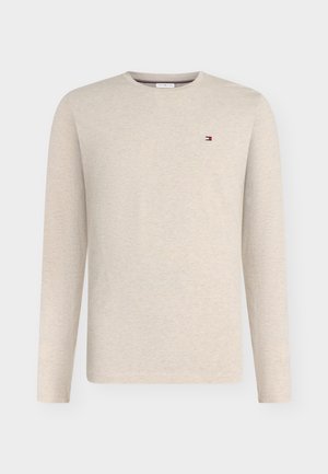 Tommy Hilfiger, T-shirt à manches longues - heathered oatmilk